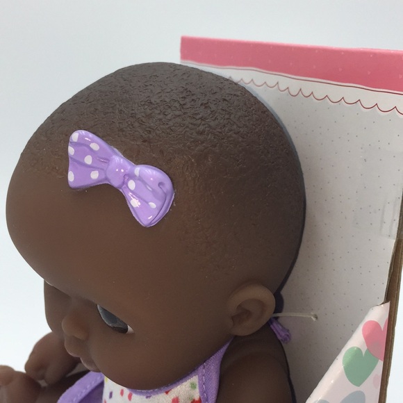 My Sweet Baby Lil' Cutesies African American Baby Doll Black Plastic Purple New - Picture 10 of 14